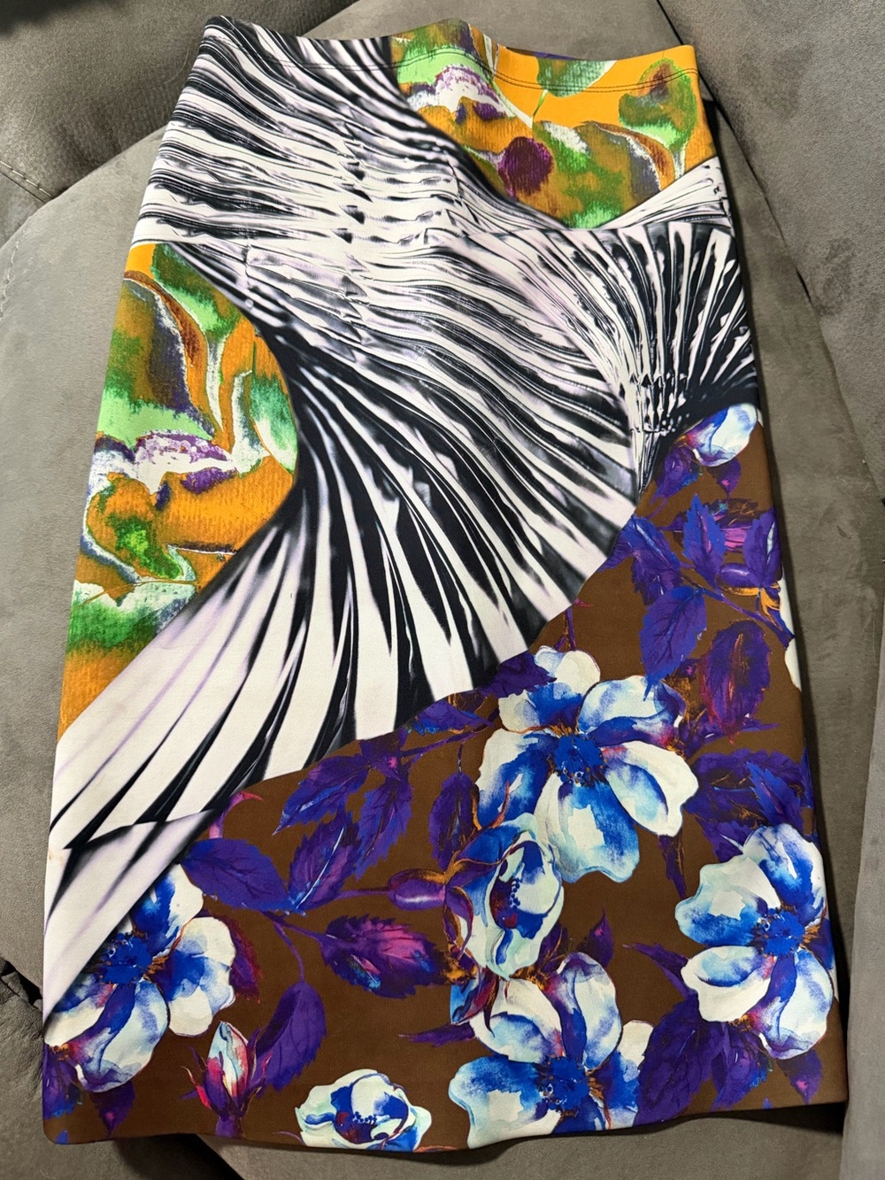 Clover Canyon Multicolor Floral & Abstract Pencil Skirt
